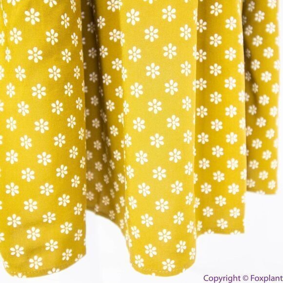NEW Madewell V-Neck Tiered Button-Front Midi Dress in Daisies Forever, 00 - Picture 8 of 16